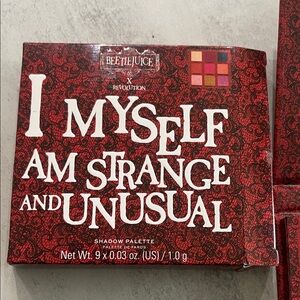 Beetlejuice x Revolution Eyeshadow Palette - Bold Red and Pink Hues